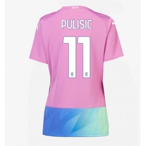 AC Milan Christian Pulisic #11 Replika Tredjetrøje Dame 2023-24 Kortærmet